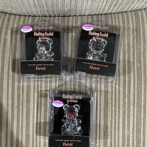 cristal teddy bear air freshener 3 items